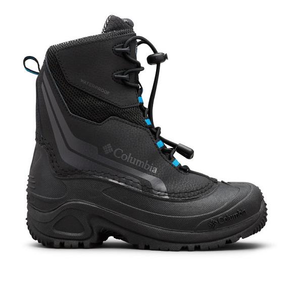Columbia Omni-Heat Waterproof Boots Black Blue For Boys NZ76312 New Zealand